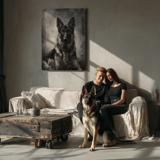 Custom Canvas – Charcoal Style