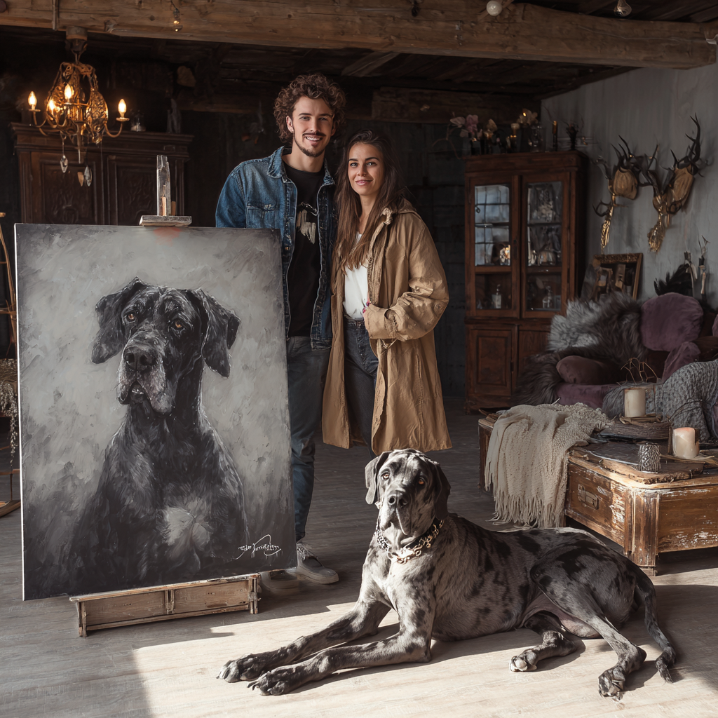 Custom Canvas – Charcoal Style